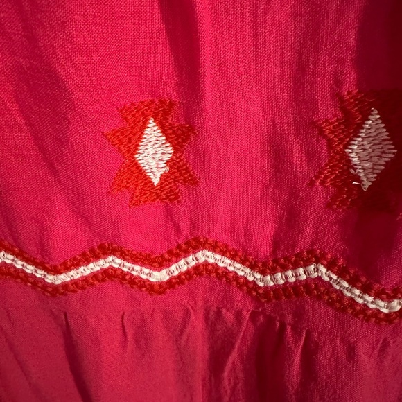 Ann Taylor Loft linen embroidered,tiered sundress. Size S - Picture 5 of 5